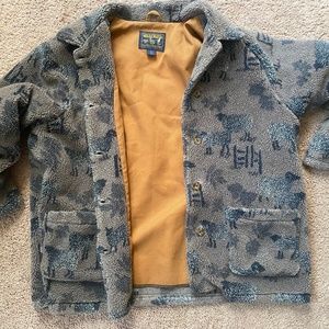 Vintage Woolrich Deep Pile Fleece Sherpa Button Jacket Women’s Medium